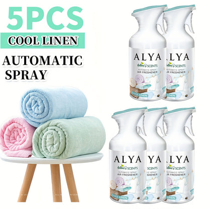 2/5pcs (8.45oz Each) Fragrances Aromatherapy Air Freshener Spray, 6 Scents - Lavender, Cool Linen, Magnolia, Mixed Berries, Ocean And Vanilla, Multi-Purpose Odor-Fighting Room Spray, Ideal for Car, Office, Home, Bathroom, Fabric, Closet Fresh Scent