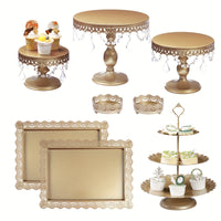 set of 8 pcs (champagne golden)