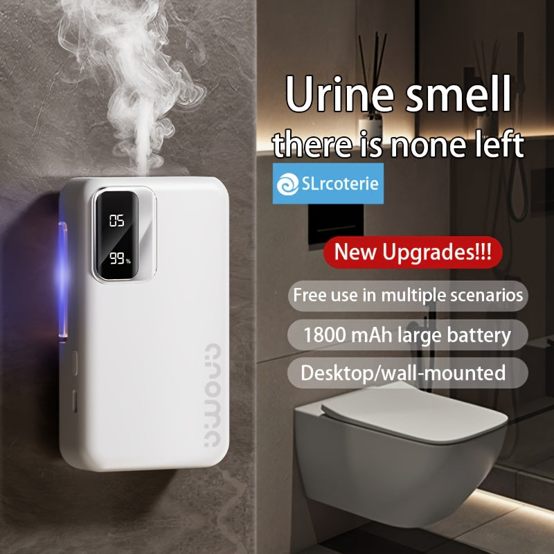 1800Mah 7-Speed Sonic Aromatherapy Diffuser, Advanced Tech Fine Mist And Precise Control, Quickly Reduces Bedroom Heat/ Bathroom Humidity/ Study Odors, Digital Display Real-Time Monitoring, USB Charging (Up to 20 Days Use)