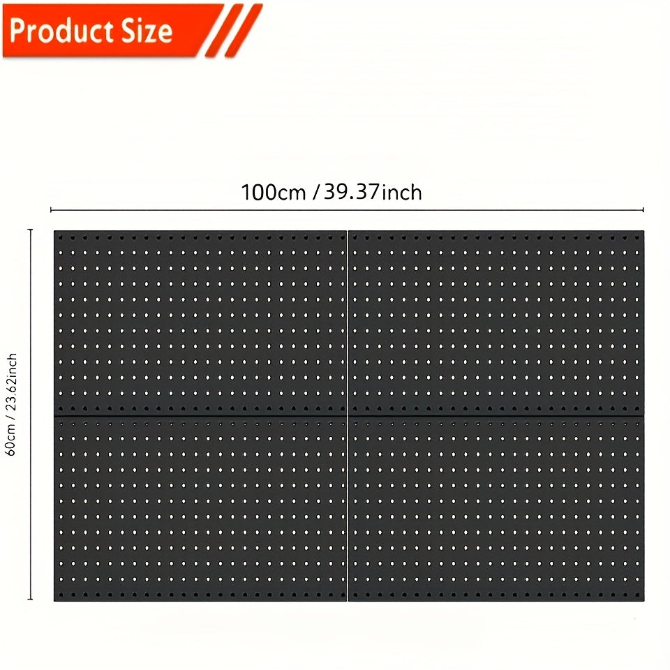 2/ 4pcs Metal Nail Board Wall Board Matched with 10/ 20 Metal Hook, Nail Board Garage Tool Storage, Essential for Storage In The Warehouse, A Space-saving Device. The Best Valentine's Day Gift for Your Boyfriend Or Husband