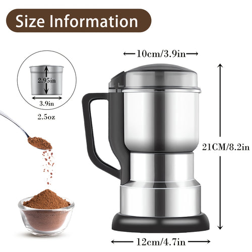 Multifunctional Electric Coffee Grinder, 300W High Power Spice Grinder Tool, for Beans Spices And Seeds Grain Grinder..