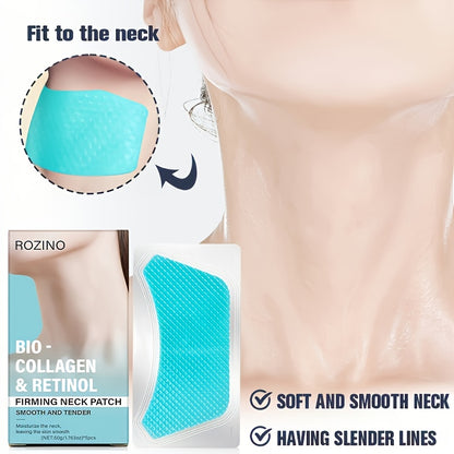 5pcs Bio Collagen Neck Lift Mask Patch, Moisturizing & Brightening Gel, Easily Absorbed, The Appearance Of Wrinkles, Aging And Sagging Light Beige, Make Light Beige Look Smoother And Firmer, Make Light Beige Younger-looking, Neck Mask, Skincare