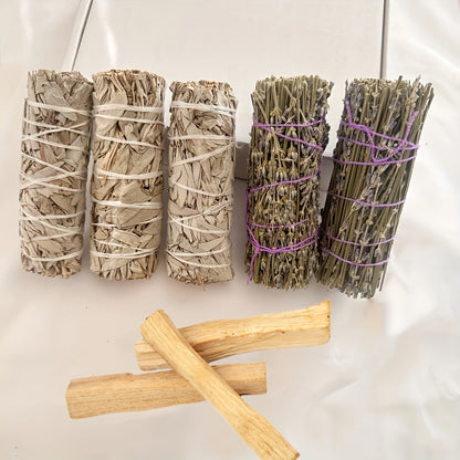 White Sage, Lavender & Palo Santo Aromatherapy Sticks Set | Home & Office Purification, Meditation, Party Decoration & Gifts
