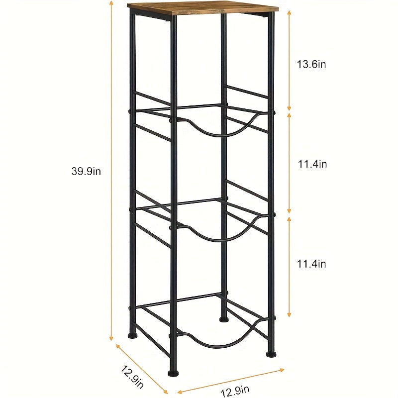 5 Gallon Water Bottle Jug Holder 3-Tier Water Bottle Holder Organizer With Top Shelf, Heavy Duty Water Dispenser Stand Rack For Kitchen Living Room Office, Brown, White, Black