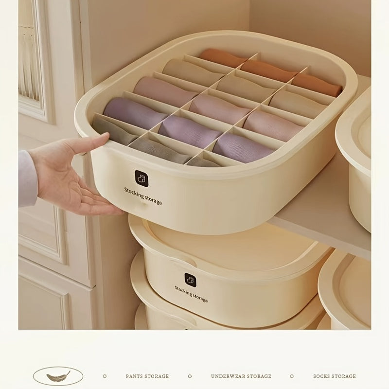 3pcs Underwear And Socks Storage Box, a Magic Storage Tool for Home Wardrobes And Dormitories. It'S a Three-In-One Organizer for Intimate Clothing