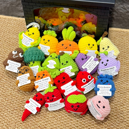 [Okra]20pcs Handmade Eemotional Support Crochet Doll, Collectible Dolls, Positive Crochet, Birthday Gifts for Women Men Son Mom Dad Daughter Sister Friend Coworkers Teacher Appreciation Gifts.