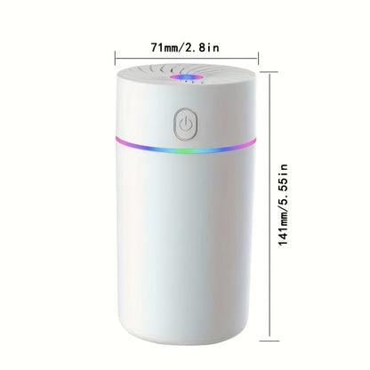 USB Humidifier, Intelligent Car Aromatherapy Humidifier, Cold Fog Desktop Humidifier, Featuring Cold Mist And Night Lighting Functions. Nano Fine Mist Moisturizing And Facial Steaming Device, Continuous/intermittent Atomization, Portable Cold Mist