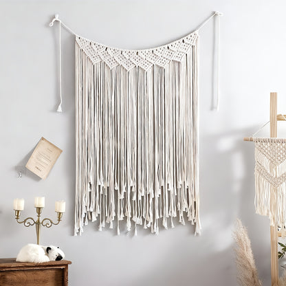 1pc Large Bohemian Tapestry Wall Hanging - Vertical Boho Wall Decor with Boho-Chic Patterns, Boho Bedspread Design Suitable for Weddings, Bedrooms, Living Room - Vertical Wall Hanging Decorations