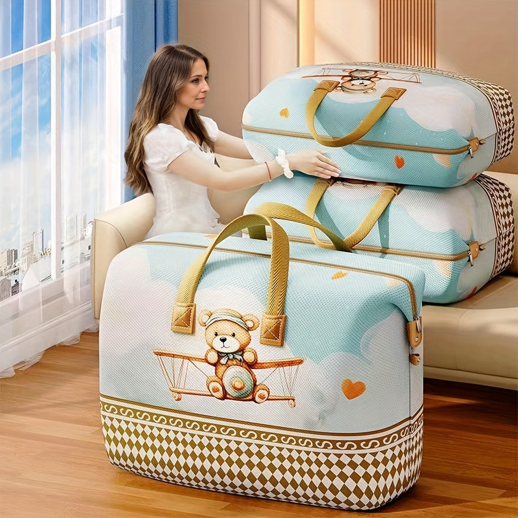 Large Capacity Moisture-Proof Storage And Organizing Bag, with a Capacity of Most Blankets, Essential for Students, Moving, And Traveling to Easily Store Every Item