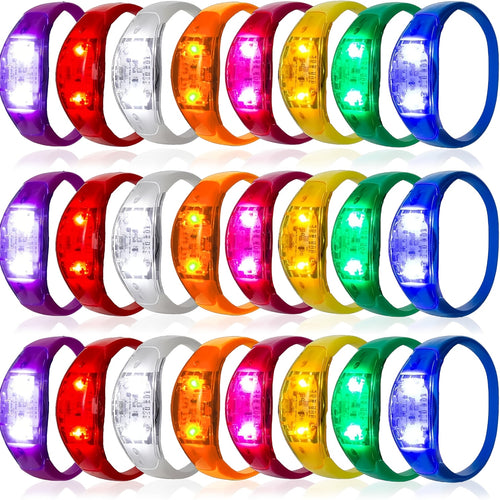 Sound Activated Light Up Bracelets Bulk 20/50 Pcs Glow Wristbands Voice Controlled Flashing LED Bracelet for Concerts Rave Party Events Festival Accessories