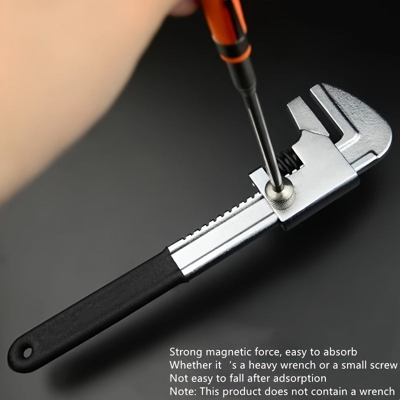 8-Pound Magnetic Pickup Tool with Ergonomic Orange Grip - Extendable Stainless Steel Rod, Portable & Durable Design for Nails, Screws, Small Metal Pieces - DIY, Construction, Workshop Retrieval Tool, Magnetic Tool