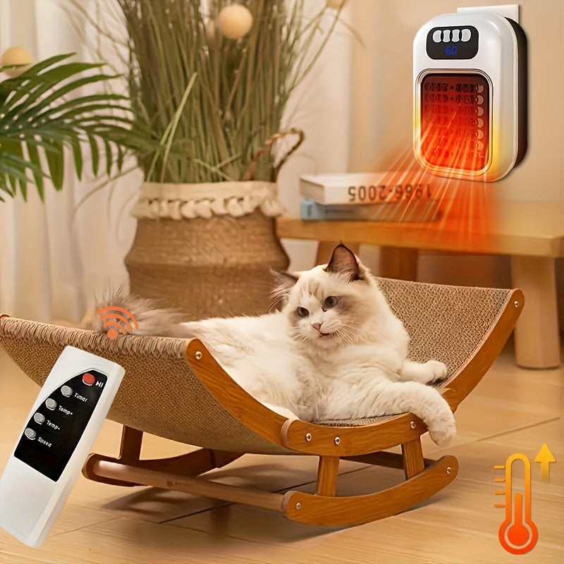 1-2pcs Wall Mounted Household Mini Heater, Small Portable Electric Space Heater with Display Screen, Fast Heating, 3 Modes, Adjustable Temperature Control, Overheat/Tilt Protection, Heating Fan, Suitable for Pet Beds, Rvs Homes, Offices, Bathrooms