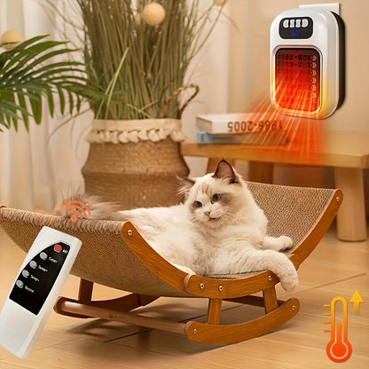 1-2pcs Wall Mounted Household Mini Heater, Small Portable Electric Space Heater with Display Screen, Fast Heating, 3 Modes, Adjustable Temperature Control, Overheat/Tilt Protection, Heating Fan, Suitable for Pet Beds, Rvs Homes, Offices, Bathrooms