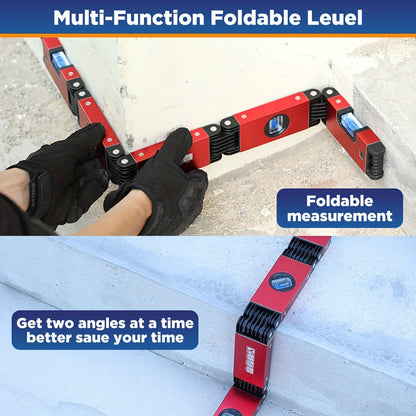 Multifunction Foldable Level Multi Angles Measurement Woodworking Tools Precise Leveling In Any Position Folding Post Level, Room Decor, Perfect Gift for Mother's Day & Father's Day, Thanksgiving & Christmas