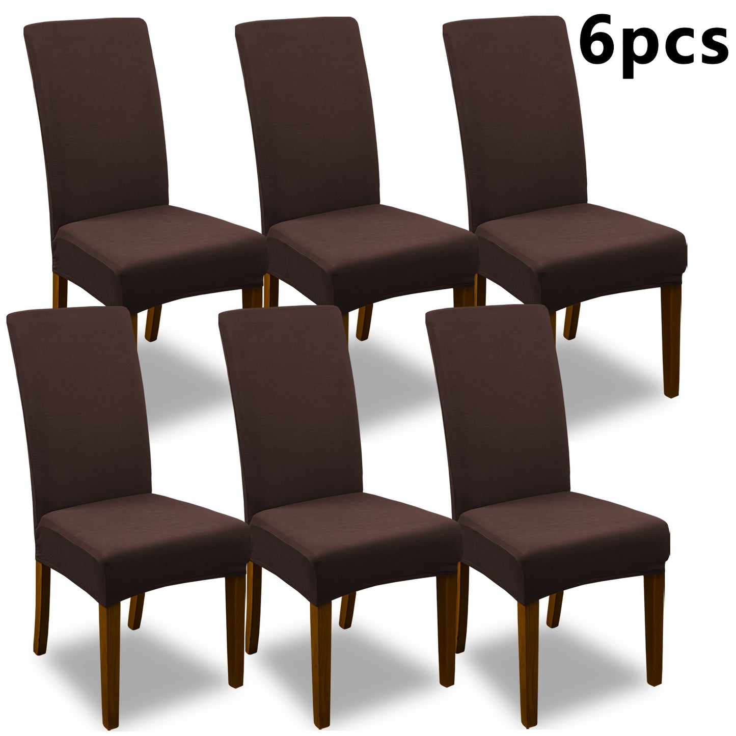 4pcs Set/6pcs Set Milk Elastic Home Kitchen Dining Chair Slipcover, Chair Cover, Furniture Protector For Wedding Office Living Room, Valentine'S Day Gift, Valentine'S Day Decorations