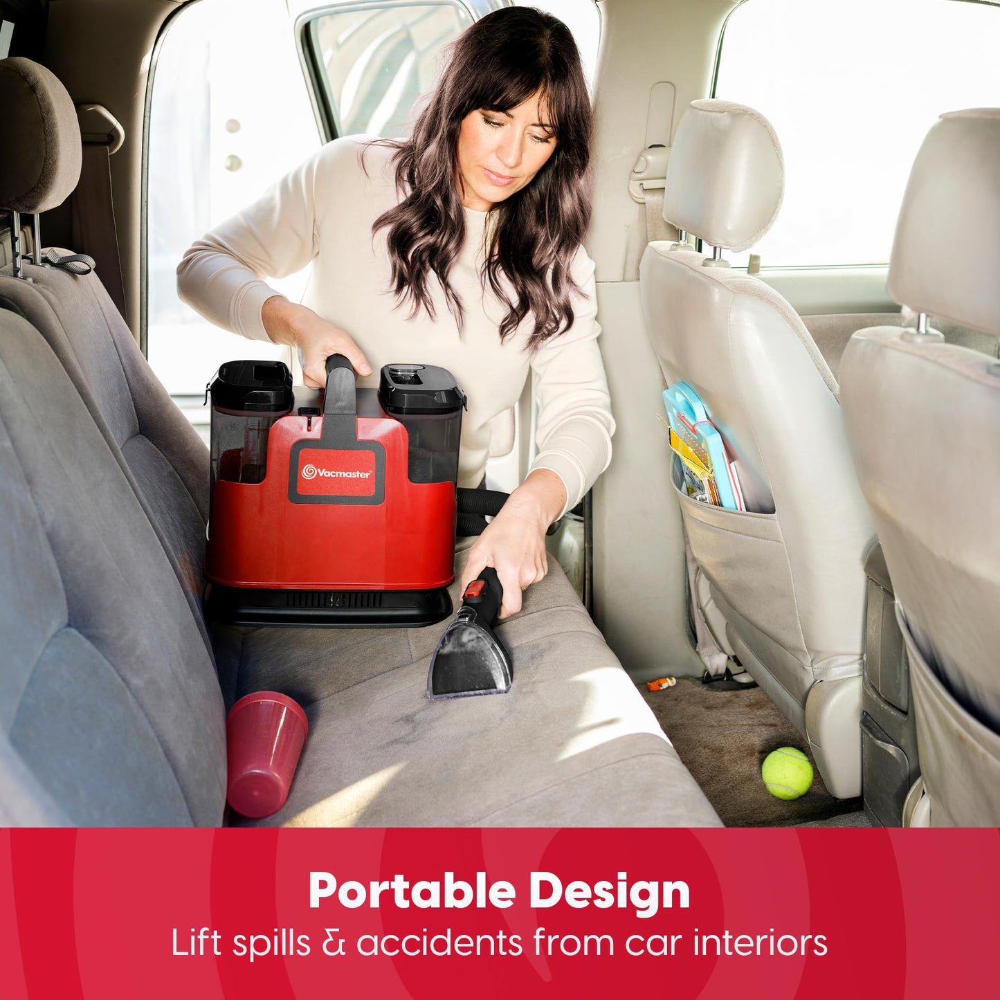 400 Series Portable Carpet & Upholstery Spot Cleaner Machine, 15Kpa Power Suction with Versatile Tools for Pets, Area Rugs And Couches