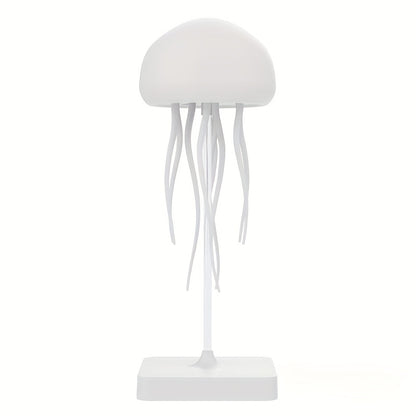 A Table Lamp Designed Like a Jellyfish, Powered by USB, Featuring LED Night Light Capabilities, with a Gradient Lighting Effect, Perfect for Decorating Bedrooms And Parties, Offering a Modern And Vibrant Illumination