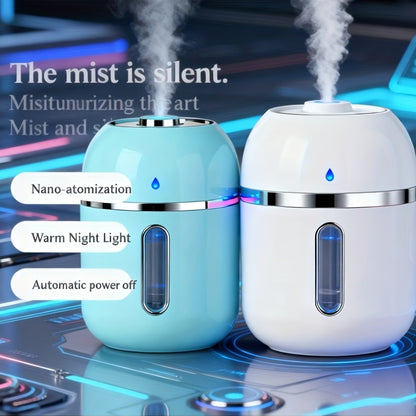 2pcs of Aromatic Mist Humidifier for Refreshing Indoor And Car Air, Promoting Plant Health, And Calming The Body And Mind with a Gentle Mist And Soft Night Light, Featuring Low Noise And Energy-Efficient Design