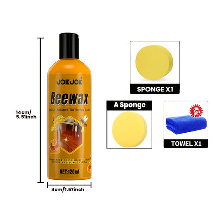 3pcs Professional-Grade Natural Beeswax Wood Repair & Care Kit | Deeply Moisturizes To Prevent Dryness And Cracks | Suitable For Solid Wood Furniture, Floors, Countertops, Doors & Windows | Eliminate Dullness And Scratches, Easily Restore Like-New