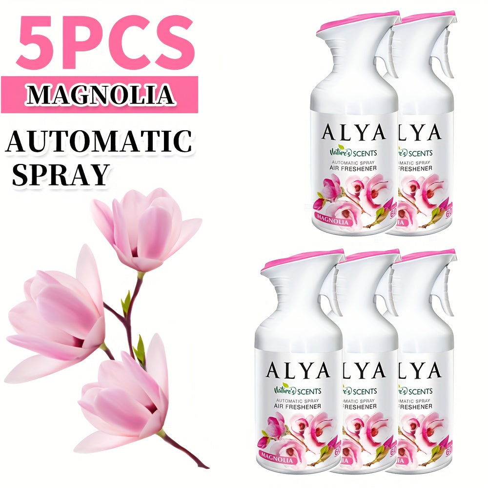 2/5pcs (8.45oz Each) Fragrances Aromatherapy Air Freshener Spray, 6 Scents - Lavender, Cool Linen, Magnolia, Mixed Berries, Ocean And Vanilla, Multi-Purpose Odor-Fighting Room Spray, Ideal for Car, Office, Home, Bathroom, Fabric, Closet Fresh Scent