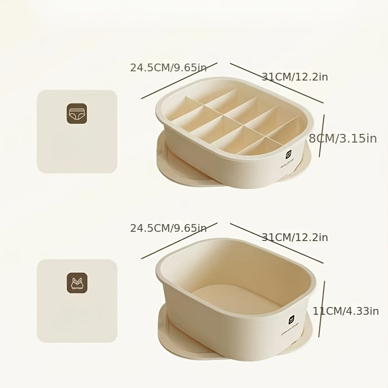 3pcs Underwear And Socks Storage Box, a Magic Storage Tool for Home Wardrobes And Dormitories. It'S a Three-In-One Organizer for Intimate Clothing