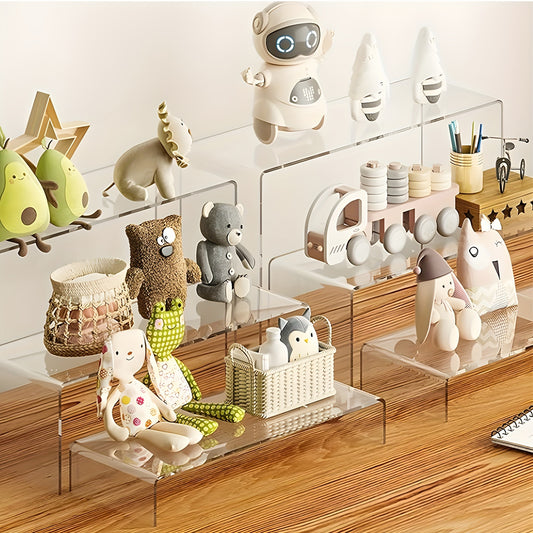 Clear Acrylic Risers Display Stands Set Funko Pop Cupcake Jewelry
