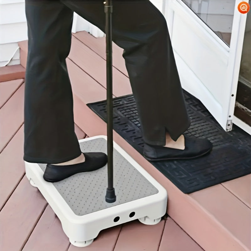 Step Stool Anti-Slip Heavy Duty – Portable Mobile Stepping Stool with Textured Non-Slip Surface & Sturdy Base | Indoor Outdoor Use for Elderly, Bathroom, Toilet, Stairs & Standing Assistance