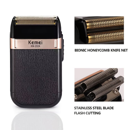 Kemei 2024 Men's Electric Shaver USB Charging Long battery life The perfect gift for Father's Day