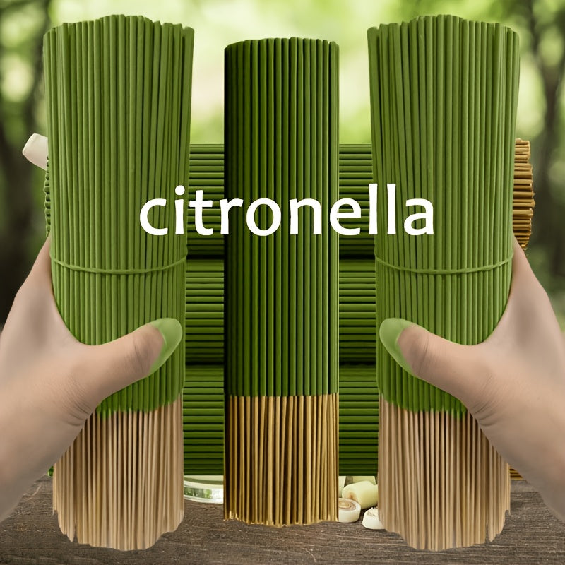 202pcs High-Quality Citronella Incense Sticks, 8.66inch Long, Essential Oil Infused, Aroma Rich & Mellow, Durable Burn, Ideal for Meditation & Yoga