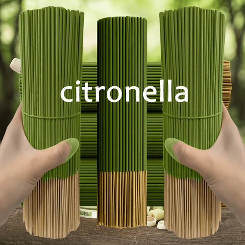 202pcs High-Quality Citronella Incense Sticks, 8.66inch Long, Essential Oil Infused, Aroma Rich & Mellow, Durable Burn, Ideal for Meditation & Yoga