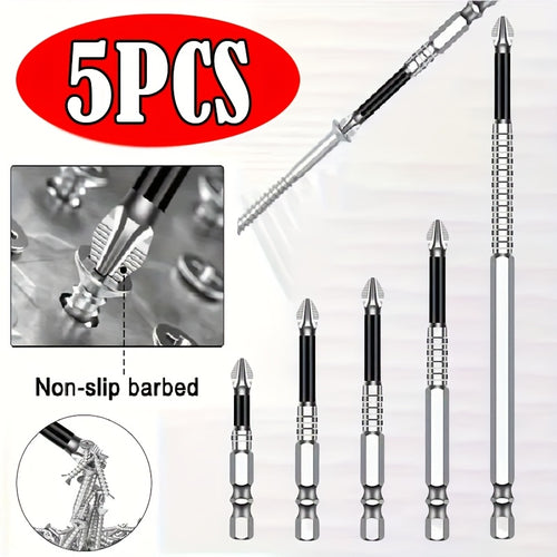 5/10/12/15/30 Sets of K5 Anti-slip Drill Bit High Magnetic Power Screwdriver Drill Bit Kits, Anti-slip Magnetic Electric Screwdriver Kits, with Sizes of 50mm, 65mm, 70mm, 75mm, 90mm, and 150mm.