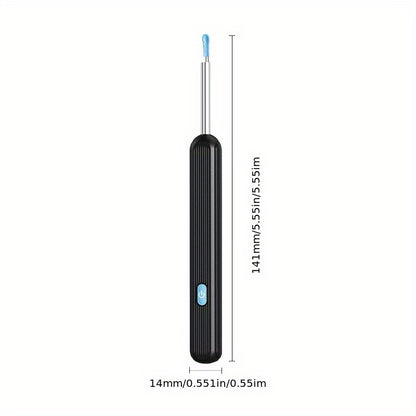 1080P Ear Wax Removal Tool with Camera – Wi-Fi Ear Cleaning Kit with 6 Spoons & Tweezers, Rechargeable, Visual Ear Cleaner for Safe Ear Care at Home