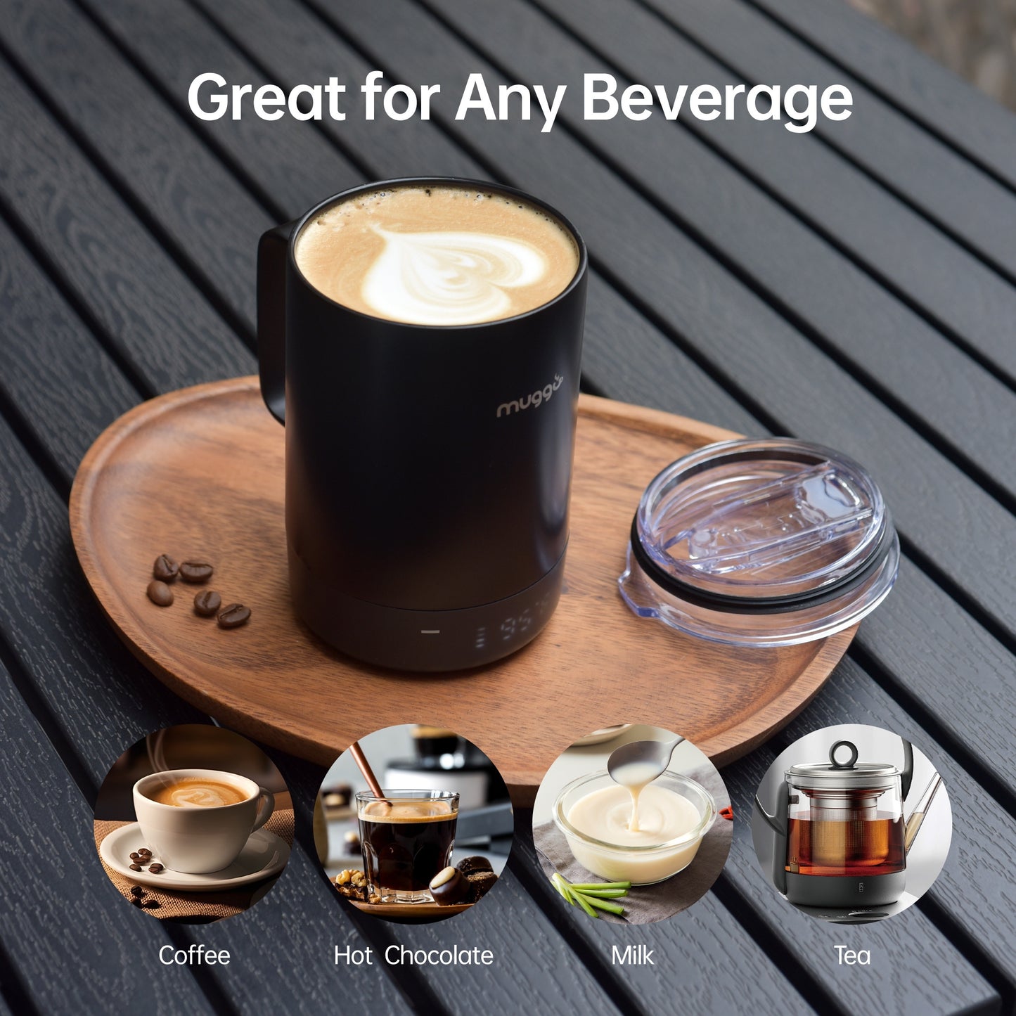 Self-Heating Coffee Mug, Coffee And Hot Beverage Warmer
