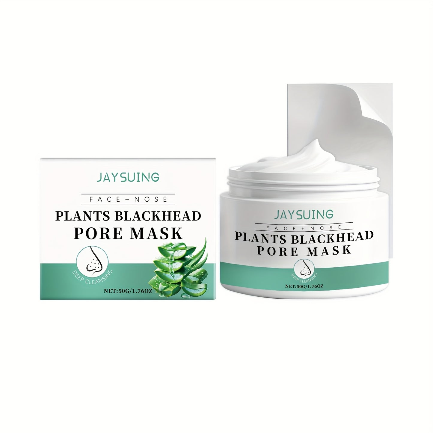 Blackhead Peel-Off Nose Mask 50g with Hyaluronic Acid, Salicylic Acid & Aloe Essence – Deep Pore Cleansing Strips for Smooth Skin, Daily Use