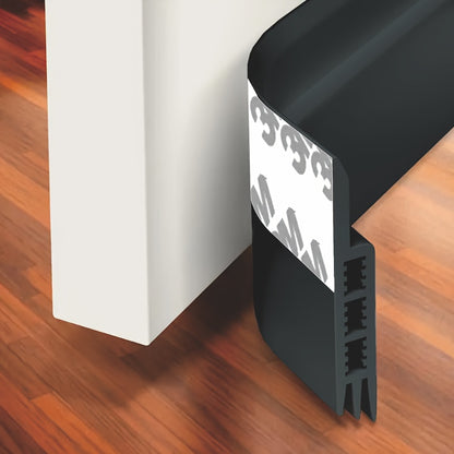 1pc Silicone Door Draft Stopper, Under Door Draft Blocker, Insulator Door Sweep Weather Stripping, Noise Stopper, Strong Adhesive 39" Length