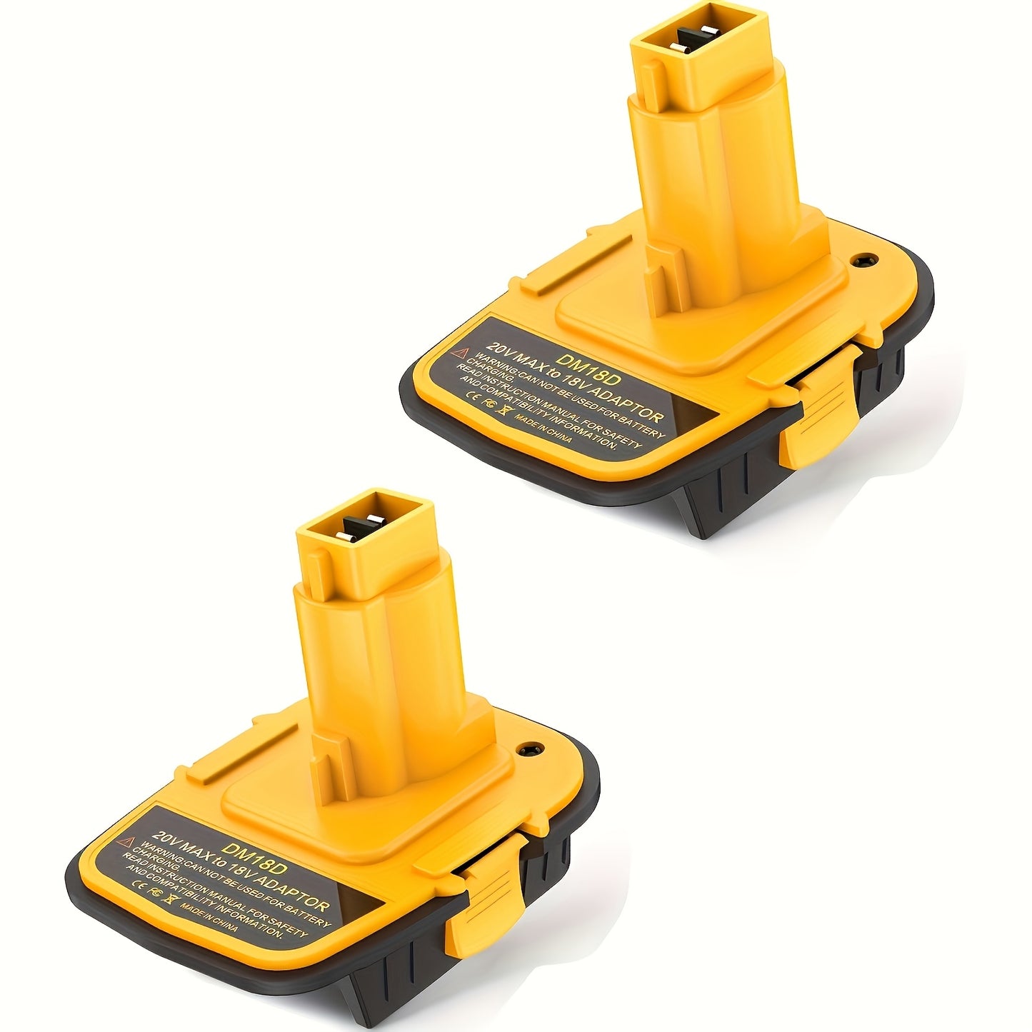 Battery Adapter DM18D DeWalt 18V to 20V Converter with USB Port Compatible with DeWalt 20V & Milwaukee 18V Li-Ion Batteries for DeWalt 18V Cordless Tools 3 Pack