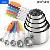 10-piece measuring cup and spoon set