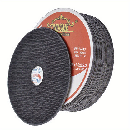 Cut-Off Wheels 100 Pack 4-1/ 2 X 1/ 25 X 7/ 8 Inch Metal and Stainless Steel Cutt-ing Discs for