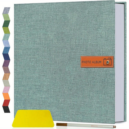 1pc Large Photo Album Self Adhesive 4x6 5x7 8x10 Scrapbook Album Picture Book, Gifts For Mom, Family Baby And Wedding, With Metal Pen And Plastic Board Photo Album Book Valentines Day Gifts Mother'S Day Gift