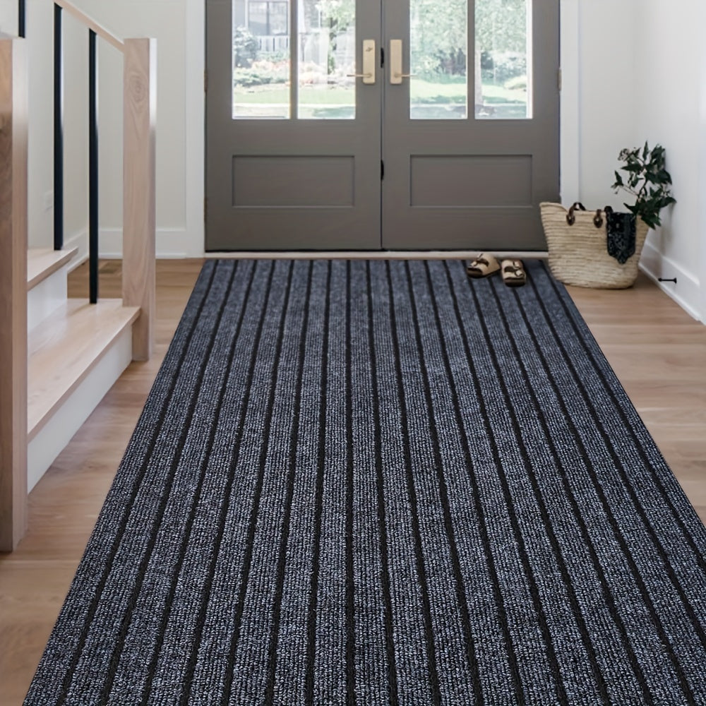 1pc (1800G/Square Meter) Runner Carpet with Rubber Backing, Non-Slip Laundry Room Carpet, Washable Indoor And Outdoor Carpet, Area Rug Mat for Entryways, Balcony