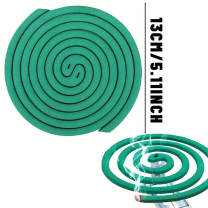 Large Natural Spiral Incense Coils, Long-Lasting Herbal Burn for Outdoor Patio, Camping, Garden, Meditation And Summer Evenings, Fresh Lemongrass Scent