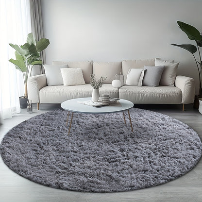 A Cozy Round Shaggy Rug Is Perfect for The Bedroom, While a Soft And Fluffy Round Carpet Is Suitable for The Living Room. It'S Easy to Clean, Comfortable, And Plush Rugs Are Ideal for Home And Room Decor