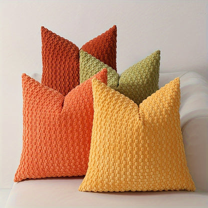 4 Soft Velvet Modern Double-Sided Design Sofa Pillowcases, Office Chair Backrest Pillowcases, Bedside Cushion Covers, And Machine-Washable Sofa And Bed Decorative Cushion Covers