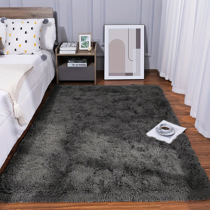 Soft Plush Area Rugs Non-slip Fuzzy Plush Soft Shaggy Bedside Rug Tie-Dyed Living Room Carpet Teen Dorm Home DecorPet Friendly Bedroom Living Room Nursery Room Rug Home Decor Room Decor