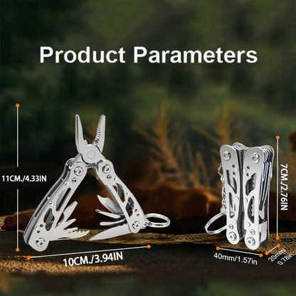 Multifunctional Pliers Outdoors Homes Compact Multi Tool Stainless Steel Folding Knife Pliers Multipurpose Tool Multifunctional Pliers Professional Carbon Steel Electrician Anti Slip Maintenance Multipurpose Tools for Traveling Fishing Camping Can Be