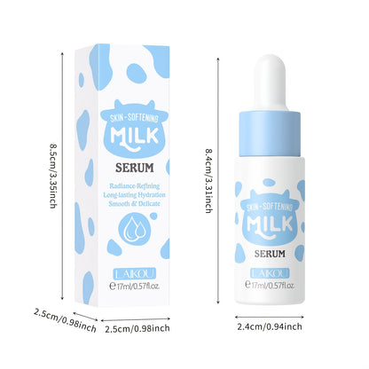 LAIKOU Milk Radiant Serum 0. 57fl. Oz, Day & Night Essence, Deep Hydrating, Contain Vitamin E, Shea Butter & Niacinamide