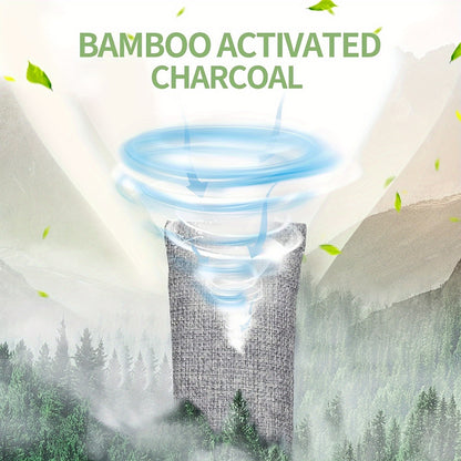 Activated Charcoal Car Air Freshener, Moisture Absorber, Bags Odor Absorber, Shoe Deodorizer, Odor Eliminate Bamboo Charcoal Air Purifying Bag