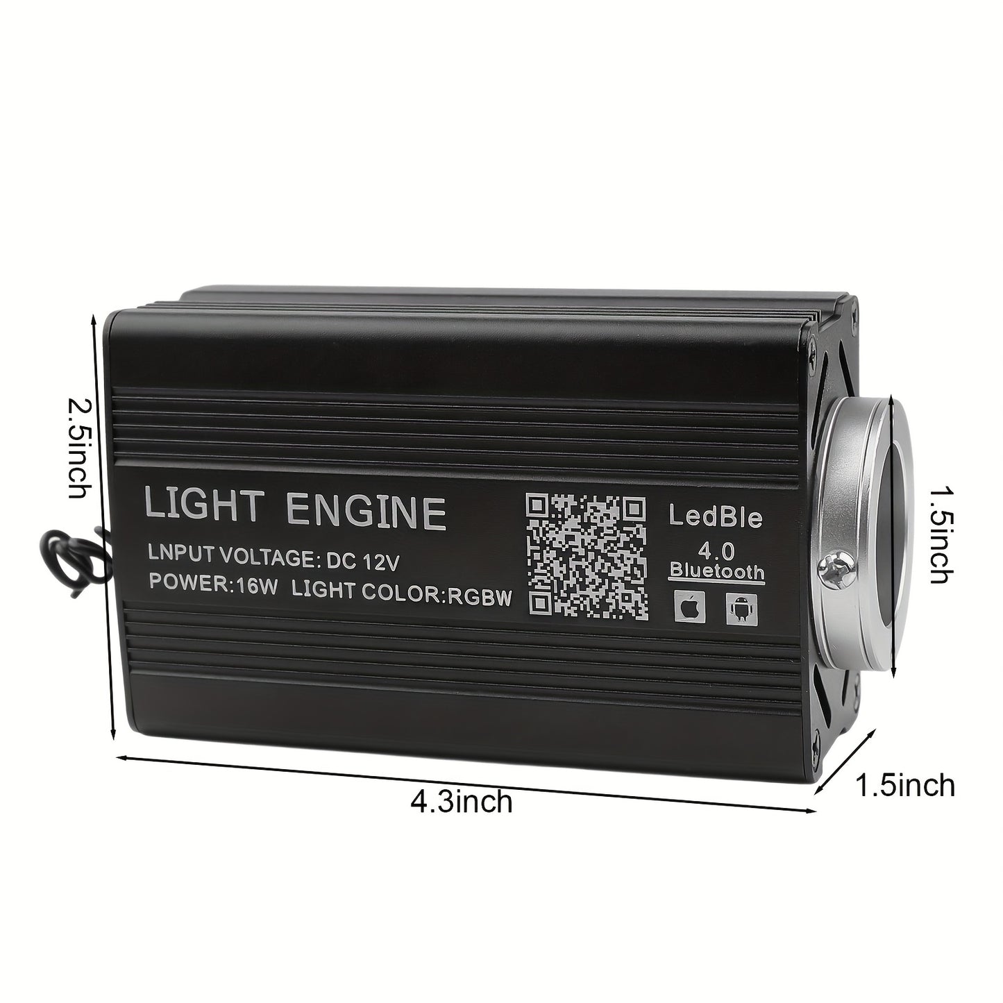 Fiber Optic Star Ceiling Light Kit 1000pcs, 0.5mm x 78.74" RGBW Car Roof Headliner Starlight Kit with App & 24-Key Remote Control, Color Changing Twinkle Lights for Car Interior Home Theater Bedroom