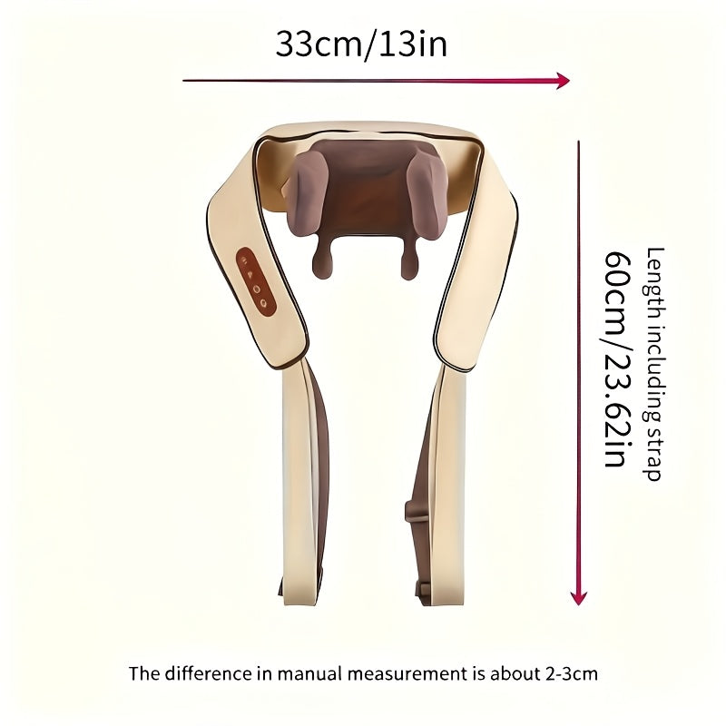 Neck Massager with 6 Massage Nodes, A Specialized Device for Kneading The Trapezius Muscles, Legs, And Neck. Wireless Neck Massager with Heating And Shiatsu Function, Providing A Massage Like Human Hands. A Perfect Valentine's Day Gift for Women.
