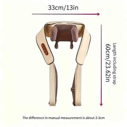 Neck Massager with 6 Massage Nodes, A Specialized Device for Kneading The Trapezius Muscles, Legs, And Neck. Wireless Neck Massager with Heating And Shiatsu Function, Providing A Massage Like Human Hands. A Perfect Valentine's Day Gift for Women.